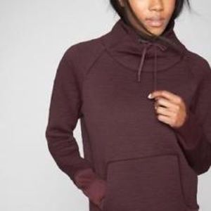 Athleta Jackets & Coats - Athleta Elevation Burgundy Stripe Pullover Athleta Jackets & Coats - Athleta Elevation Burgundy Stripe Pullover